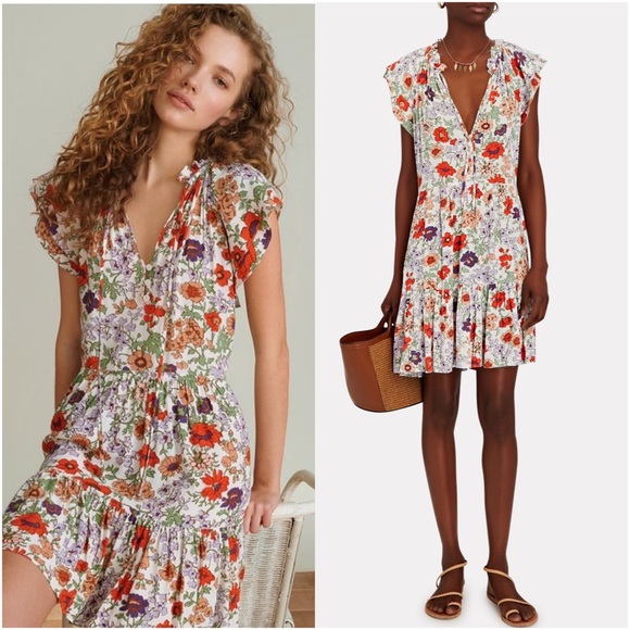 Veronica Beard Dresses & Skirts - NWT VERONICA BEARD Zee Floral Minidress in Off White